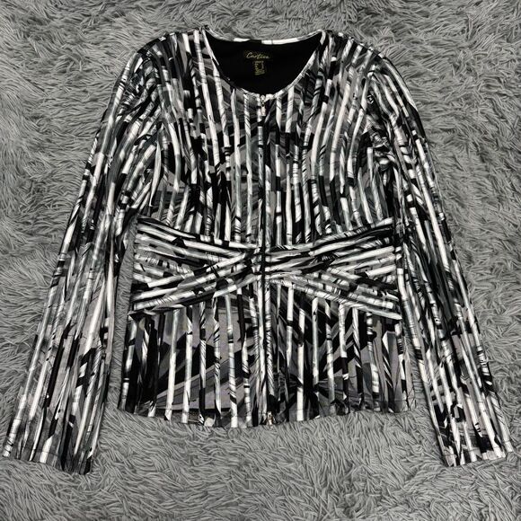 Cartise Zip Up Blouse Size 8 - Picture 1 of 8